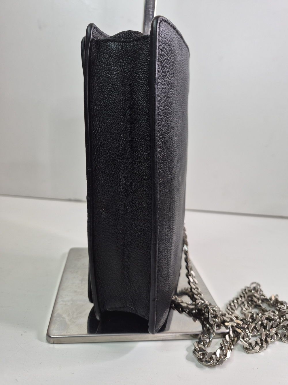 Givenchy Black Leather Chain Shoulder Bag - Picture 6 of 10